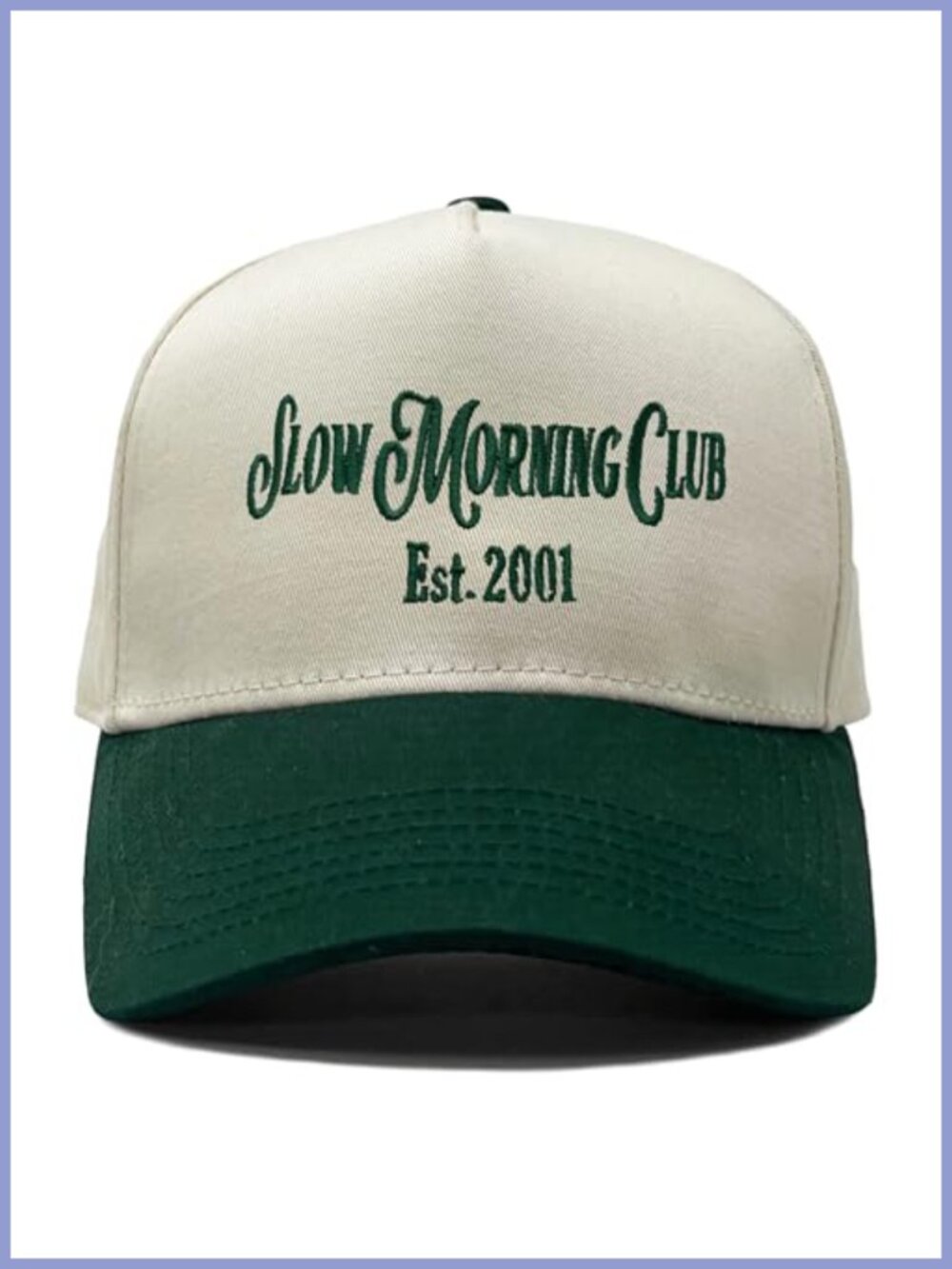 Trucker Snapback Hat 2-Tone Baseball Cap Adjustable Cotton Polyester